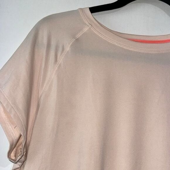 Champion Womens XL Short Sleeve Activewear Top Peach Coral Polyester/Spandex - Picture 4 of 7